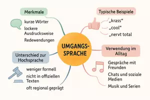 Vorschau - Arbeitsblätter - Lernposter + Arbeitsblätter zum Thema "Umgangssprache" + Lösung & MP3 + Mindmap + Infografik - Seite 3