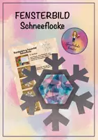Vorschau - Mal- und Bastelvorlagen - Fensterbild Schneeflocke-Sonnenfänegr - Deckblatt
