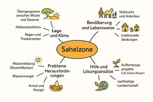 Vorschau - Arbeitsblätter - Lernposter + Arbeitsblätter zum Thema "Sahelzone" + Lösung & MP3 + Mindmap + Infografik - Seite 2