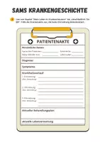 Vorschau - Arbeitsblätter - Sams Krankengeschichte - Material VII zu „Wie man unsterblich wird“ (S. Nicholls) - Seite 1