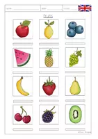 Vorschau - Arbeitsblätter - Arbeitsblätter fruits - Seite 1
