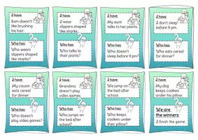 Vorschau - Spiele - Simple Present Spiel: I have... Who has...? (inkl. Differenzierung in drei Schwierigkeitsstufen) - Seite 3