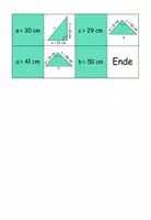Vorschau - Spiele - Domino Satz des Pythagoras (Hypotenuse berechnen) - Seite 2