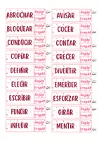 Vista previa - Juegos / Gamificación - Verbo regular o irregular Tarjetas - página 2