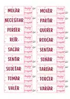 Vista previa - Juegos / Gamificación - Verbo regular o irregular Tarjetas - página 3