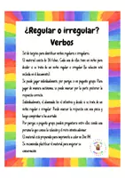 Vista previa - Juegos / Gamificación - Verbo regular o irregular Tarjetas - página 1