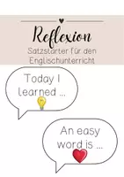 Vorschau - Poster - Reflexion Englischunterricht - Deckblatt