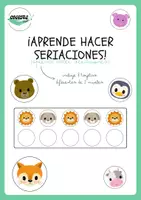 Vista previa - Refuerzo / NEE / Materiales de apoyo - ¡APRENDE HACER SERIACIONES! - Portada