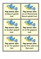 Vorschau - Aufgabenkarten - Piep einmal, wenn du… Wochenend – und Ferien -Rückblick - Seite 2