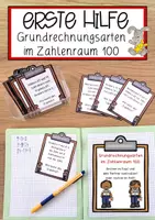 Vorschau - Anderer Materialtyp - Erste Hilfe Grundrechnungsarten im Zahlenraum 100 - Deckblatt