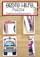 Vorschau - Anderer Materialtyp - Erste Hilfe Puzzle (zweifachdifferenziert) - Deckblatt