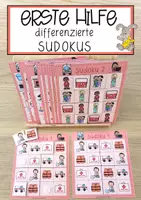 Vorschau - Anderer Materialtyp - Erste Hilfe differenzierte Sudokus - Deckblatt