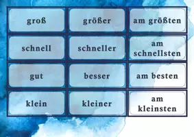 Vorschau - Spiele - Adjektive steigern - Deckblatt