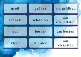 Vorschau - Spiele - Adjektive steigern - Seite 1