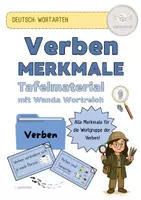 Vorschau - Stundenentwürfe - Verben Tafelmaterial Merkmale: Wanda Wortreich - Deckblatt