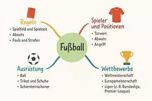 Vorschau - Arbeitsblätter - Lernposter + Arbeitsblätter zum Thema "Fußball" + Lösung & MP3 + Mindmap + Infografik - Seite 3