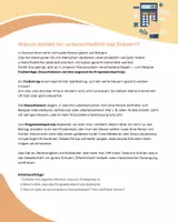 Vorschau - Arbeitsblätter - Steuern. Wieso zahlen wir unterschiedlich viel Steuern? - Seite 1