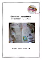 Vorschau - Stationenlernen - einfache Lapbookteile - Deckblatt