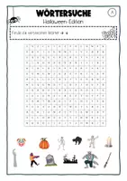 Vorschau - Arbeitsblätter - Wörtersuche Halloween Suchsel Deutschunterricht Vertretungsunterricht - Seite 3