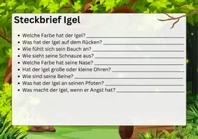 Vorschau - Arbeitsblätter - Igelrallye - Deckblatt