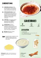Vorschau - Unterrichtsreihen - Rezept: Grießbrei (vegetarisch oder vegan) | Hauswirtschaft & Ernährung | Klasse 5–9 - Seite 1
