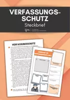 Vorschau - Arbeitsblätter - Verfassungsschutz (BfV) - Steckbrief und Infotext - Deckblatt