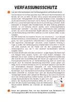 Vorschau - Arbeitsblätter - Verfassungsschutz (BfV) - Steckbrief und Infotext - Seite 1