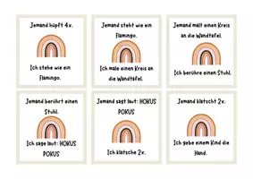 Vorschau - Spiele - Lesespiel Bewegungen im Schulzimmer - Seite 3
