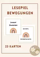 Vorschau - Spiele - Lesespiel Bewegungen im Schulzimmer - Deckblatt