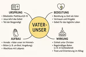 Vorschau - Arbeitsblätter - Arbeitsblatt "Vaterunser" + Onlineübung & MP3 + Mindmap + Infografik - Seite 2