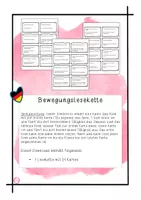 Vorschau - Spiele - 24 Lesekarten für eine Lesekette mit Bewegungen - Deckblatt