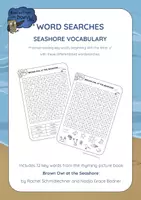 Aperçu - Feuilles d'exercices - Brown Owl at the Seashore - WORD SEARCH - Page de couverture