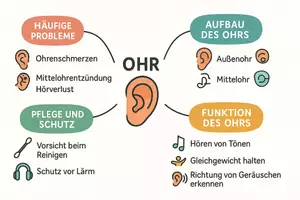 Vorschau - Arbeitsblätter - Lernposter + Arbeitsblätter zum Thema "Ohr" + Lösung & MP3 + Mindmap + Infografik - Seite 3