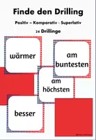 Vorschau - Spiele - Adjektive steigern: Finde den Drilling - Deckblatt