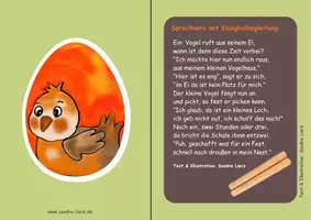 Vorschau - Mal- und Bastelvorlagen - Vogel-Paket (Geburt/Mama/Kind) inkl. Lied zum Muttertag - Seite 1