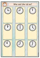 Vorschau - Stationenlernen - Uhr - Volle Stunden bis 24 (Klettmappe) - Seite 2