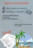 Vorschau - Test - Klausurmaterial: Global Challenges with Mediation Task (EF) - Deckblatt