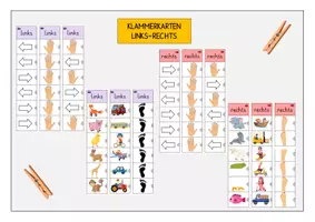 Vorschau - Arbeitsblätter - Klammerkarten links/rechts - Deckblatt