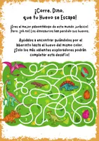 Vista previa - Interactivos - ¡Colorea y explora! Libro jurásico para niños de 3 a 6 años - página 3