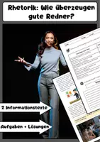 Vorschau - Arbeitsblätter - Rhetorik: Wie überzeugen gute Redner? - Deckblatt