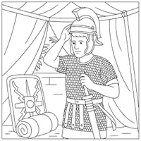 Vorschau - Mal- und Bastelvorlagen - Römer Ausmalbilder (50 Malvorlagen) inkl. Stundenentwurf (PDF) - Seite 1