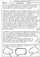 Vorschau - Arbeitsblätter - Lesetext Klasse 3, Haustiere, Nutztiere und Wildtiere, Leseverstehen - Seite 1