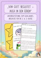 Vorschau - Stundenentwürfe - Religionsstunde zum Schuljahresabschluss (2. & 3. Klasse) - Deckblatt