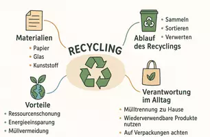 Vorschau - Arbeitsblätter - Lernposter + Arbeitsblätter zum Thema "Recycling" + Lösung & MP3 + Mindmap + Infografik - Seite 3