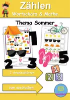 Vorschau - Lehrpläne/Lehrermaterial - Sommer Zählen/Mathematik - Klasse 1 und 2 - Deckblatt