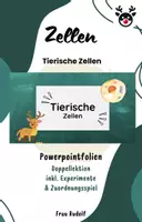 Vorschau - Stundenentwürfe - tierische Zellen inkl Lösungen & Spiel - Zellen Teil 2 - Biologie - Deckblatt