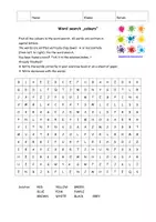 Vorschau - Arbeitsblätter - Freebie: Suchsel/Word search: Colours - Seite 1