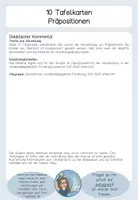 Vorschau - Poster - 10 Tafelkarten Präpositionen - Seite 1