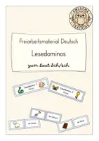 Vorschau - Spiele - Freiarbeitsmaterial Deutsch: Lesedomino zum Laut Sch (Kl. 1/2) - Deckblatt