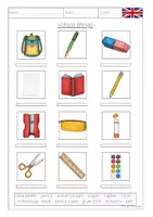 Vorschau - Arbeitsblätter - Arbeitsblätter school things - Seite 3